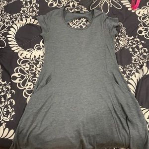 Grey dress with pockets
